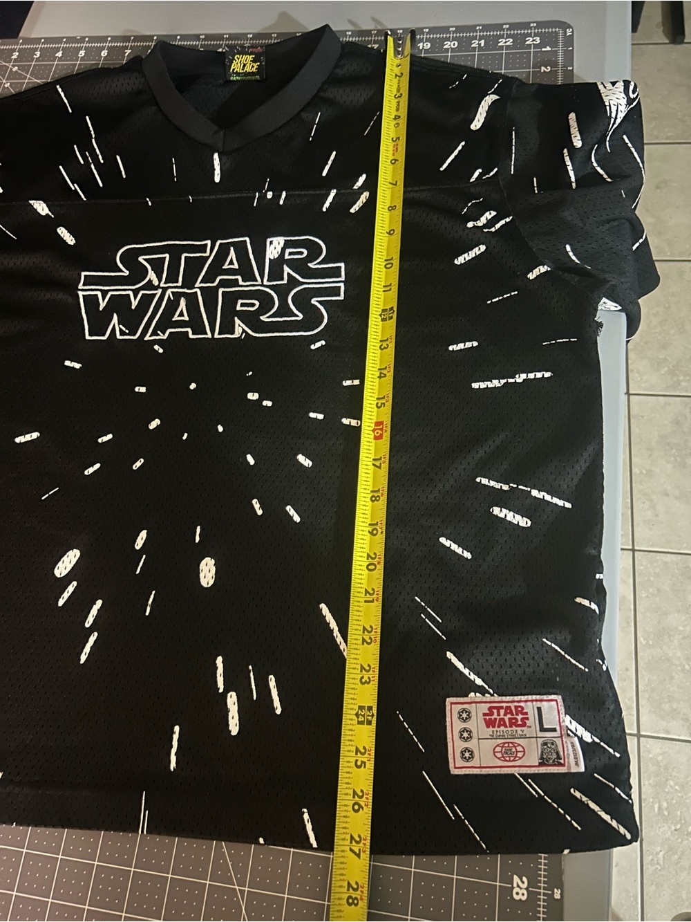 Star Wars Black Graphic Short Sleeve Jersey with White Burst Print - Picture 8 of 9